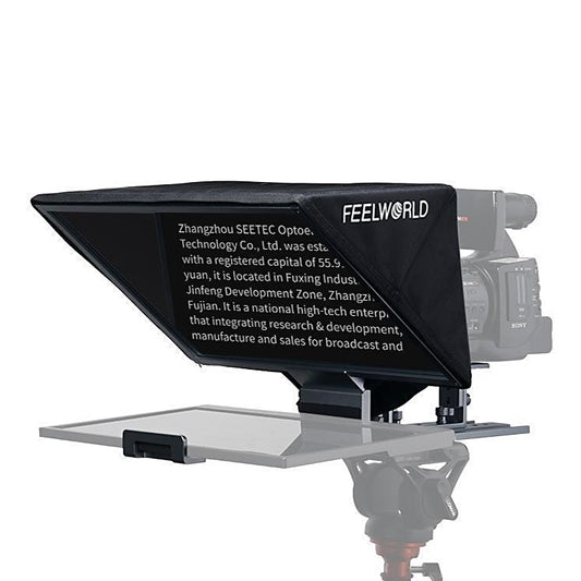 FEELWORLD TP16 16 inch Tablet Horizontal Vertical Prompting Folding Teleprompter, Bluetooth Remote Control(Black) - Other Accessories by FEELWORLD | Online Shopping UK | buy2fix