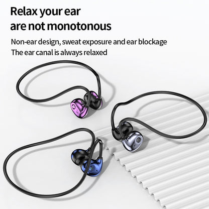 A59 Open Air Conduction Built-in Microphone Wireless Bluetooth Neckband Earphone(Grey) - Sport Earphone by buy2fix | Online Shopping UK | buy2fix