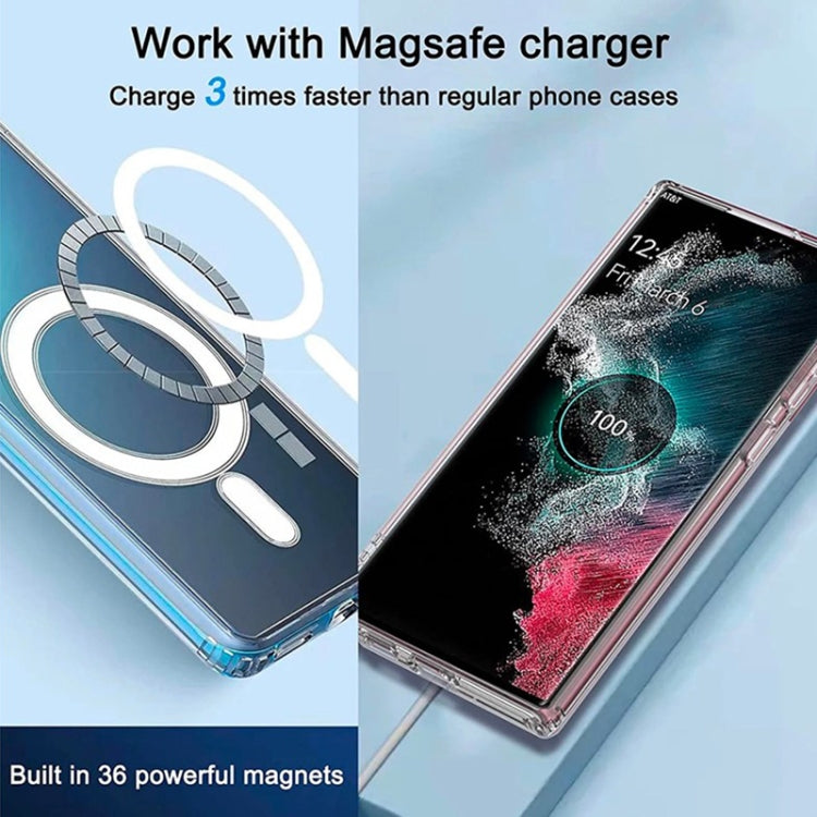 For Google Pixel 7 Transparent MagSafe Magnetic PC + TPU Phone Case - Google Cases by buy2fix | Online Shopping UK | buy2fix