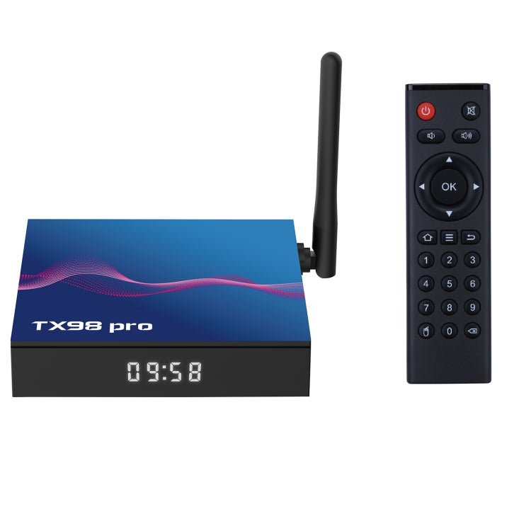 TX98 Pro 4K Ultra HD Android 12.0 Smart TV Box with Remote Control, 2GB+16GB, Allwinner H618 Quad-Core(US Plug) - Others by buy2fix | Online Shopping UK | buy2fix