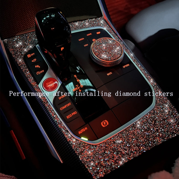 For Ford Mustang 2015-2020 Car Water Cup Holder Base Diamond Decoration Sticker, Left and Right Drive - Car Interior Mouldings by buy2fix | Online Shopping UK | buy2fix