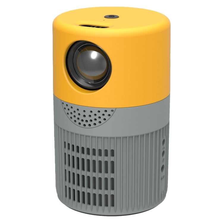 T400 3000 Lumens LED Mini Projector Support Wifi Screen Mirroring, Plug Type:UK Plug(Grey Yellow) - Mini Projector by buy2fix | Online Shopping UK | buy2fix