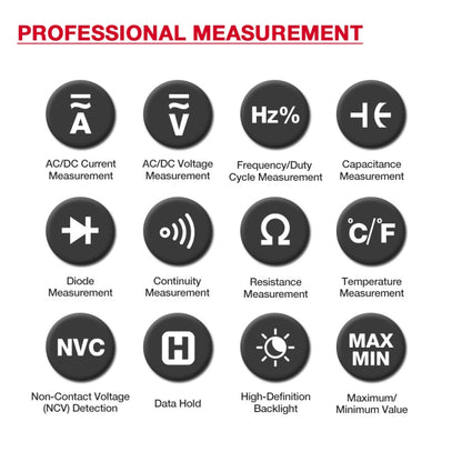 HABOTEST HT207D Multifunctional Digital Clamp Multimeter - Digital Multimeter by HABOTEST | Online Shopping UK | buy2fix