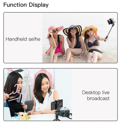 Yesido SF11 Retractable Bluetooth Tripod Phone Live Broadcast Selfie Stand(Black) - Selfie Sticks by Yesido | Online Shopping UK | buy2fix