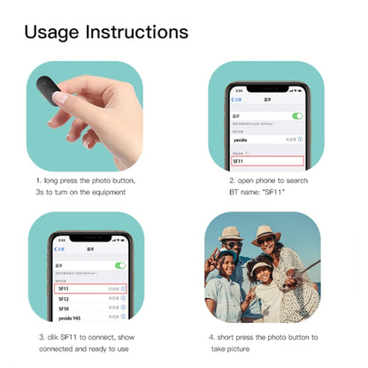 Yesido SF11 Retractable Bluetooth Tripod Phone Live Broadcast Selfie Stand(Black) - Selfie Sticks by Yesido | Online Shopping UK | buy2fix