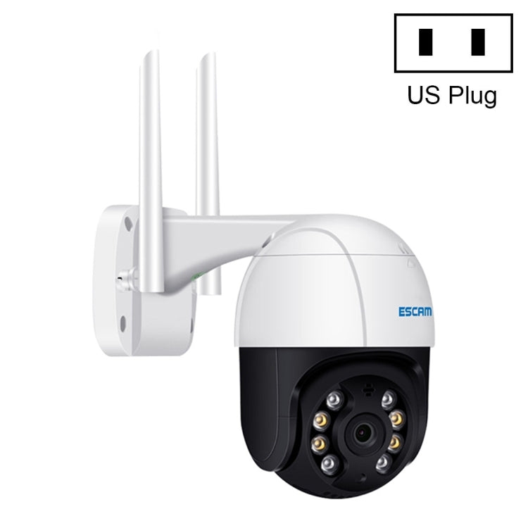 ESCAM QF518 5MP Smart WiFi IP Camera, Support AI Humanoid Detection / Auto Tracking / Dual Light Night Vision / Cloud Storage / Two Way Audio / TF Card, Plug:US Plug(White) - Dome Camera by ESCAM | Online Shopping UK | buy2fix