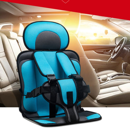 Car Portable Children Safety Seat, Size:54 x 36 x 25cm (For 3-12 Years Old)(Dark Blue + Black) - Seat Accessories by buy2fix | Online Shopping UK | buy2fix