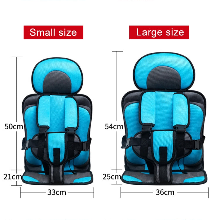 Car Portable Children Safety Seat, Size:54 x 36 x 25cm (For 3-12 Years Old)(Dark Blue + Black) - Seat Accessories by buy2fix | Online Shopping UK | buy2fix