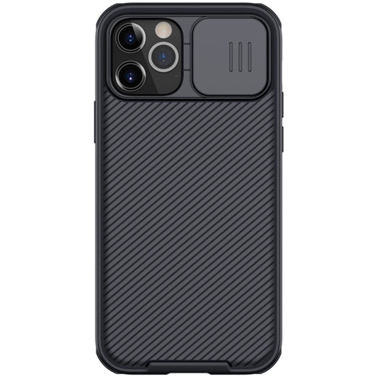 For iPhone 12 / 12 Pro NILLKIN Black Mirror Pro Series Camshield Full Coverage Dust-proof Scratch Resistant Phone Case(Black) - iPhone 12 / 12 Pro Cases by NILLKIN | Online Shopping UK | buy2fix