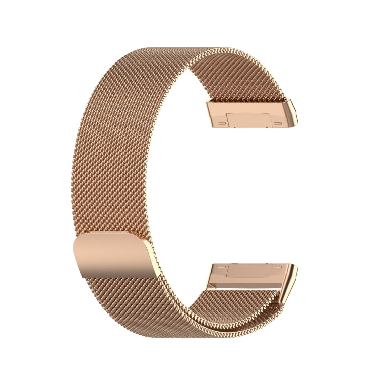 For Fitbit Versa 3 / Fitbit Magnetic Milano Watch Band, Size:Small Code(Rose Gold) - Smart Wear by buy2fix | Online Shopping UK | buy2fix