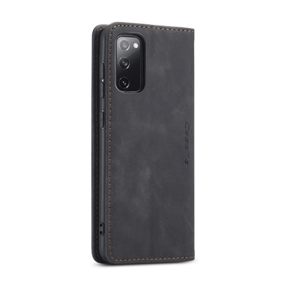 For Samsung Galaxy S20 FE CaseMe 013 Multifunctional Horizontal Flip Leather Case with Holder & Card Slot & Wallet(Black) - Samsung Accessories by CaseMe | Online Shopping UK | buy2fix