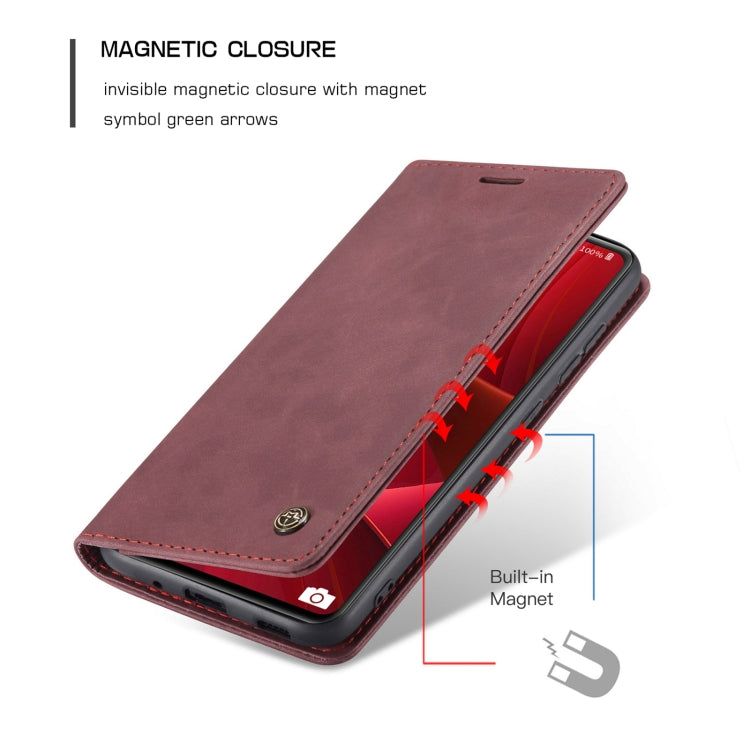 For Samsung Galaxy S20 FE CaseMe 013 Multifunctional Horizontal Flip Leather Case with Holder & Card Slot & Wallet(Wine Red) - Galaxy S20 FE Cases by CaseMe | Online Shopping UK | buy2fix