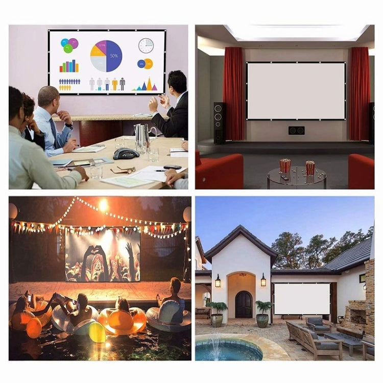 Simple Folding Thin Polyester Projector Film Curtain, Size:72 inch (4:3) Projection Area: 146x110cm - Consumer Electronics by buy2fix | Online Shopping UK | buy2fix