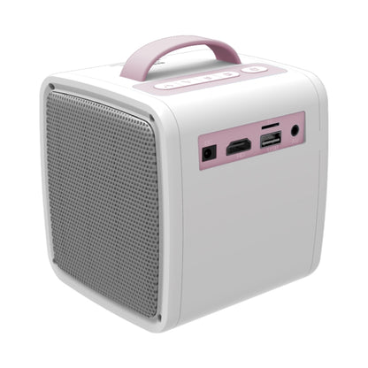 Q2 LED 1080P Mini Portable Projector Children Projector, Plug Type:AU Plug(Pink White) - Consumer Electronics by buy2fix | Online Shopping UK | buy2fix