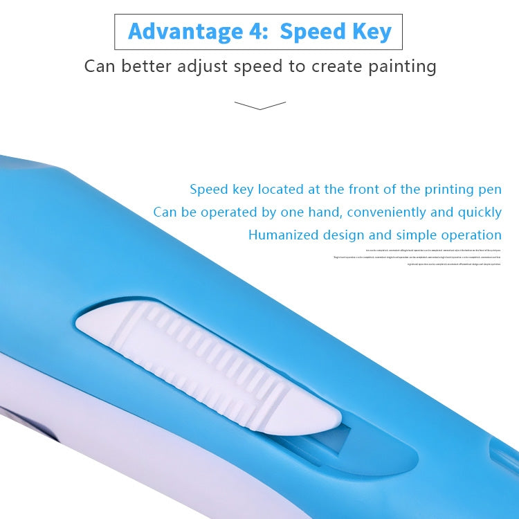 Hand-held 3D Printing Pen, USB Plug(Blue) - Consumer Electronics by buy2fix | Online Shopping UK | buy2fix