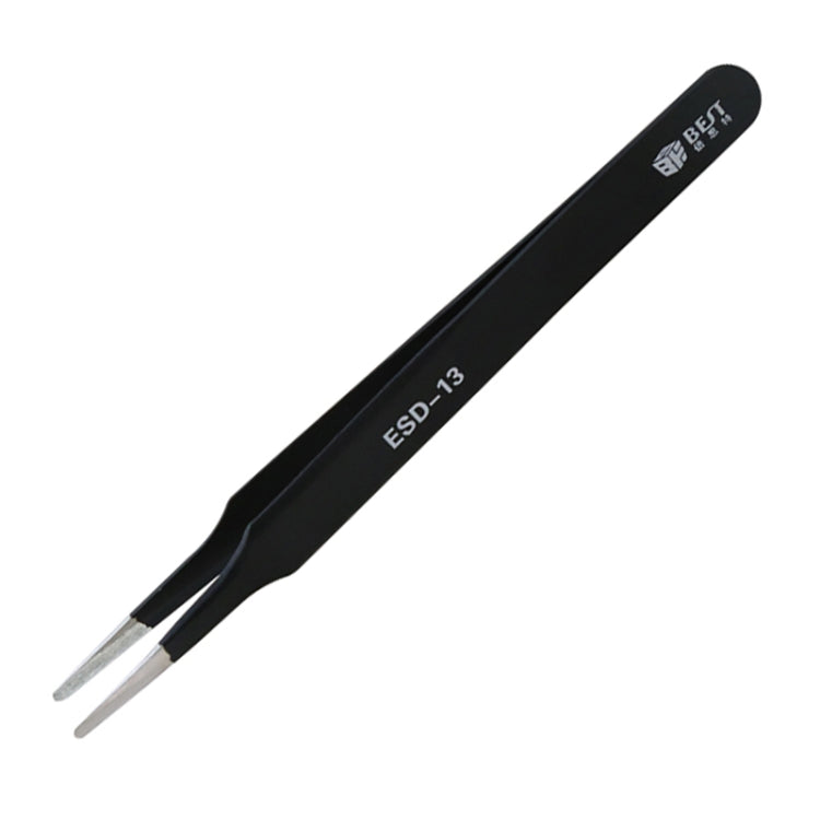 BEST BST-13 Precision Anti-static ESD Stainless Steel Tweezers - Tweezers by BEST | Online Shopping UK | buy2fix