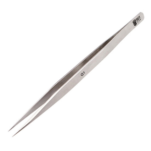 BEST BST-Q1 Brushed stainless steel tweezers - Tweezers by BEST | Online Shopping UK | buy2fix