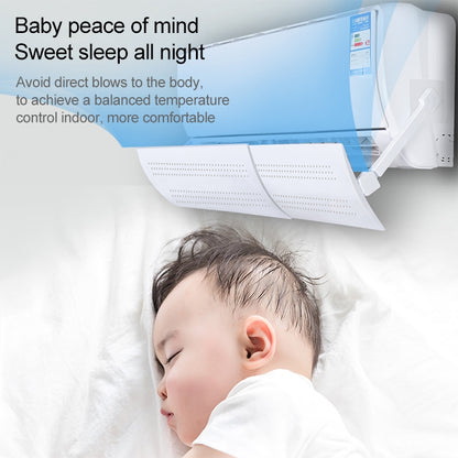 Bedroom Wall-Mounted Baby Universal Anti-Straight Blowing Air Conditioning Windshield Wind Deflector Shroud, Glossy Surface Version - Home & Garden by buy2fix | Online Shopping UK | buy2fix