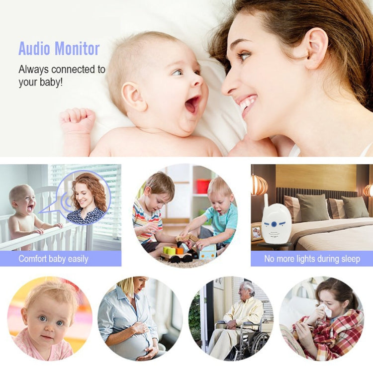 BM-V20 2.4GHz Wireless Digital Audio Baby Monitor, Two Way Voice Talk(White) - Security by buy2fix | Online Shopping UK | buy2fix