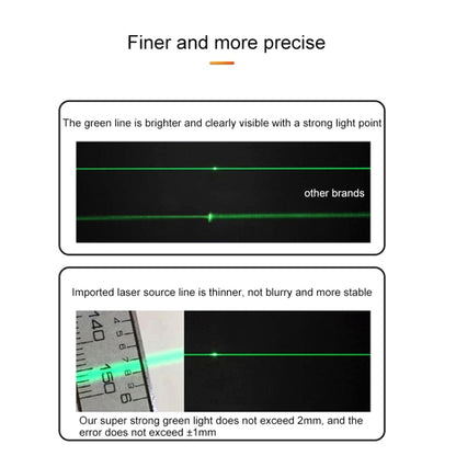 VCHON  30 Times Enhanced Green Light 3 Line High-precision Outdoor Laser Level Instrument with Anti-drop Plastic Box & 1m Tripod - Consumer Electronics by buy2fix | Online Shopping UK | buy2fix