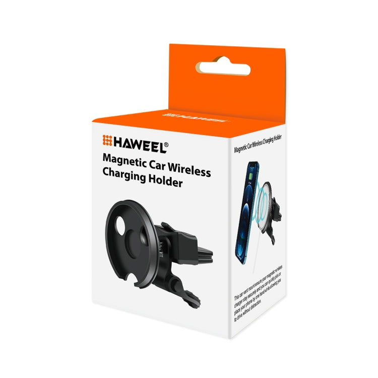 HAWEEL MagSafe Magnetic Car Wireless Charging Air Outlet Holder Phone Bracket - Wireless Charger Holders by buy2fix | Online Shopping UK | buy2fix