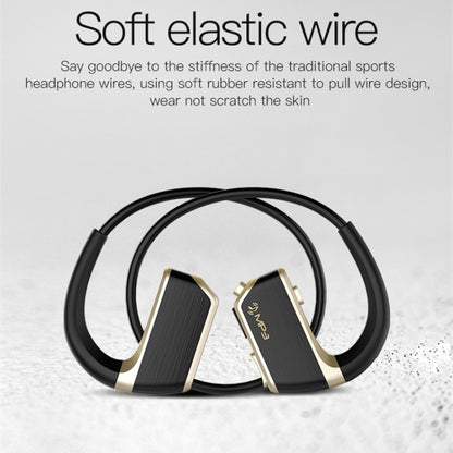 J2 Bluetooth 4.2 Binaural Hanging Type Wireless Sports Bluetooth Earphone, Built-in Memory (Gold) - Bluetooth Earphone by buy2fix | Online Shopping UK | buy2fix