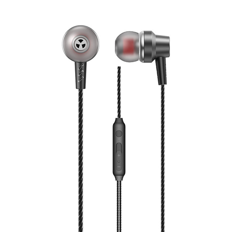 WK YA03 Youpin Series 3.5mm Interface In-Ear HIFI Stereo Wired Call Music Earphone, Length: 1.2m (Black) - In Ear Wired Earphone by WK | Online Shopping UK | buy2fix