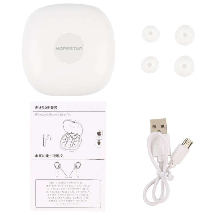 HOPESTAR S11 Bluetooth 5.0 True Wireless Bluetooth Earphone (White) - TWS Earphone by HOPESTAR | Online Shopping UK | buy2fix