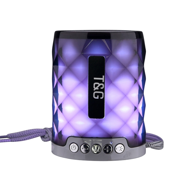 T&G TG155 Bluetooth 4.2 Mini Portable Wireless Bluetooth Speaker with Colorful Lights(Grey) - Mini Speaker by T&G | Online Shopping UK | buy2fix