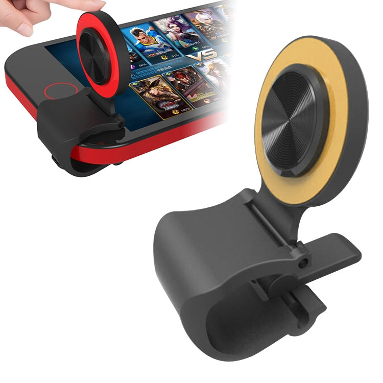 A9 Direct Mobile Clip Games Joystick Artifact Hand Travel Button Sucker with Ring Holder for iPhone, Android Phone, Tablet(Gold) - Handle Shooter by buy2fix | Online Shopping UK | buy2fix