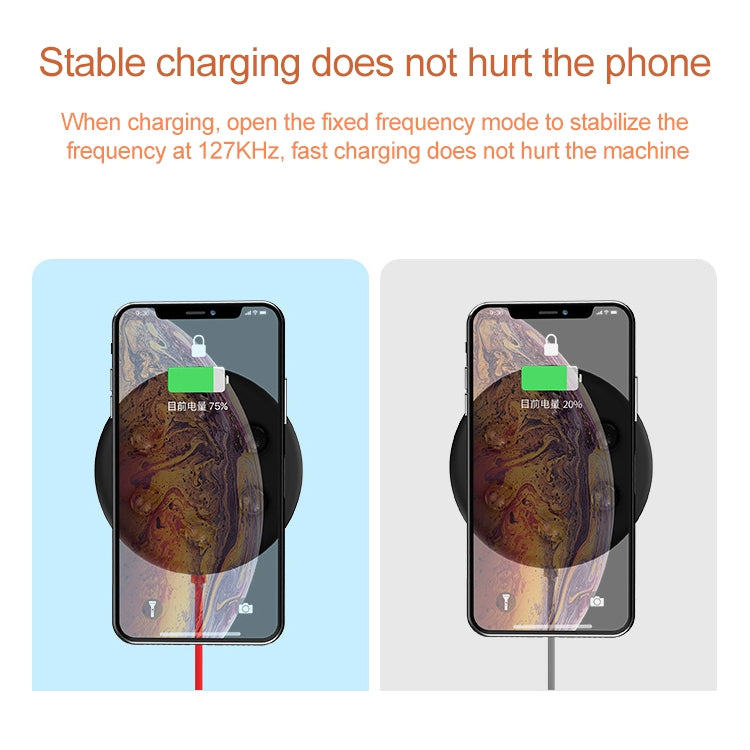 10W Portable Suction Cup Mobile Phone Fast Charging Wireless Charger, Suitable for iPhone 8 / X, Length: 1.5m(Red) - Apple Accessories by buy2fix | Online Shopping UK | buy2fix