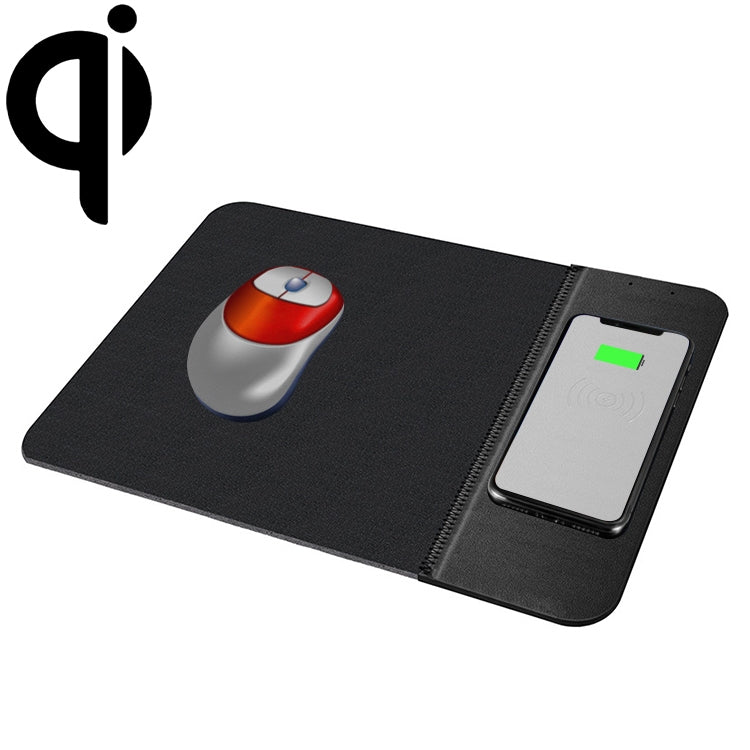 OJD-36 QI Standard 10W Lighting Wireless Charger Rubber Mouse Pad, Size: 26.2 x 19.8 x 0.65cm (Black) - Apple Accessories by buy2fix | Online Shopping UK | buy2fix