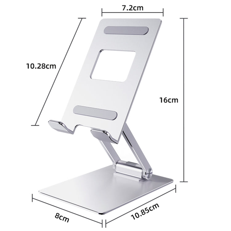 R-JUST SJ33 Aluminum Alloy Folding Phone / Tablet Stand(Grey) - Desktop Holder by R-JUST | Online Shopping UK | buy2fix