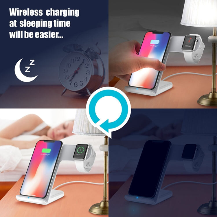 F11 Vertical Magnetic Wireless Charger for QI Charging Standard Mobile Phones & Apple Watch Series (Black) - Apple Accessories by buy2fix | Online Shopping UK | buy2fix