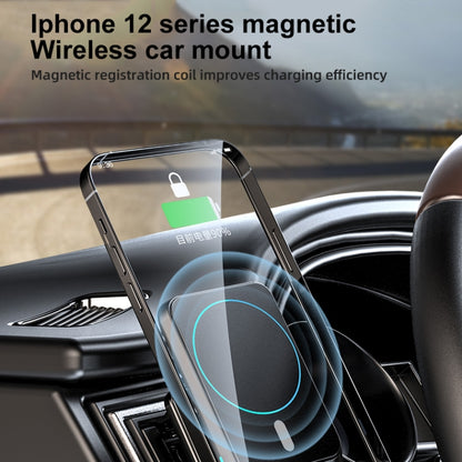 JJT-969 15W Max Output Magnetic Car Air Outlet Bracket Wireless Charger(Black) - In Car by buy2fix | Online Shopping UK | buy2fix