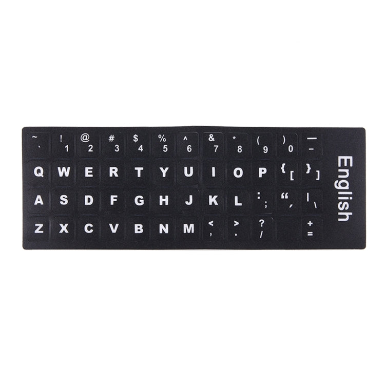 Keyboard Film Cover Independent Paste English Keyboard Stickers for Laptop Notebook Computer Keyboard(Black) - Computer & Networking by buy2fix | Online Shopping UK | buy2fix