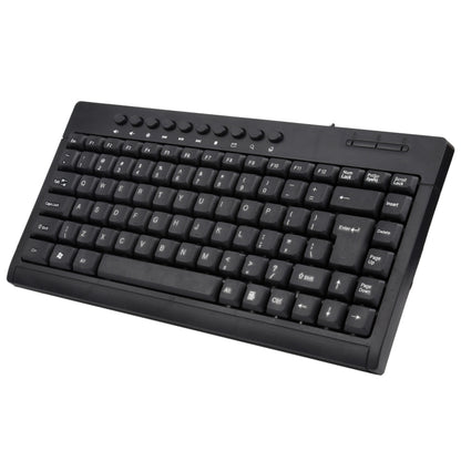 KB-301A Multimedia Notebook Mini Wired Keyboard, English Version (Black) -  by buy2fix | Online Shopping UK | buy2fix