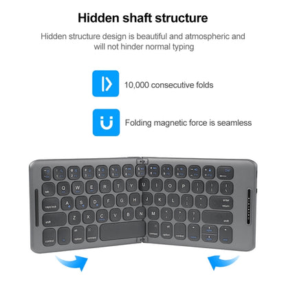 B088 Universal Mini Foldable Three-channel Bluetooth Wireless Keyboard - Mini Keyboard by buy2fix | Online Shopping UK | buy2fix