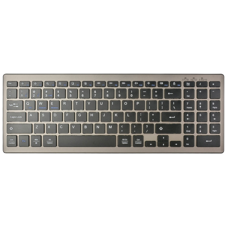 168 2.4Ghz + Bluetooth  Dual Mode Wireless Keyboard Compatible with iSO & Android & Windows - Wireless Keyboard by buy2fix | Online Shopping UK | buy2fix