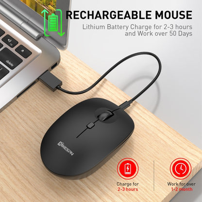 MKESPN 859 2.4G Charging Version Wireless Mouse - Wireless Mice by MKESPN | Online Shopping UK | buy2fix