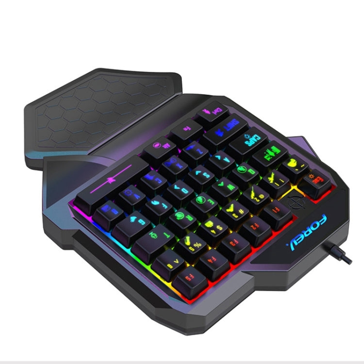 FOREV FV-F6 Wired Gaming Illuminated Keyboard (Black) - Wireless Keyboard by buy2fix | Online Shopping UK | buy2fix