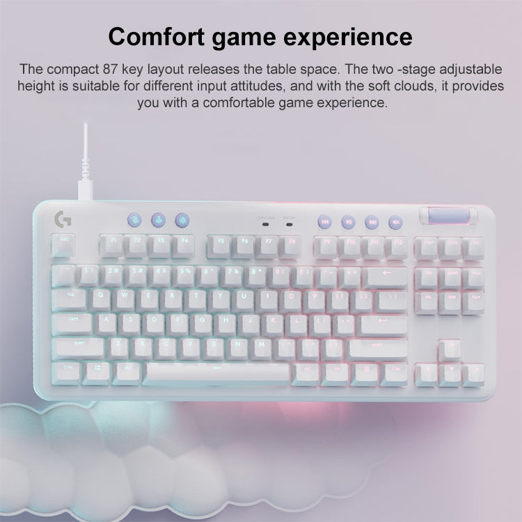 Logitech Aurora G713 RGB Wired Game E-sports 87-key Mechanical Keyboard with Palm Support - Wired Keyboard by Logitech | Online Shopping UK | buy2fix