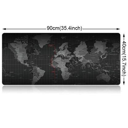 Extended Large Anti-Slip World Map Pattern Soft Rubber Smooth Cloth Surface Game Mouse Pad Keyboard Mat, Size: 90 x 40cm -  by buy2fix | Online Shopping UK | buy2fix