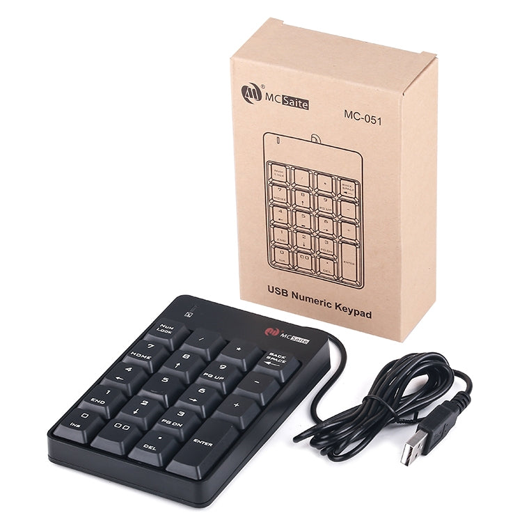 MC Saite MC-051 19 Keys Wired Numeric Keyboard -  by MC Saite | Online Shopping UK | buy2fix