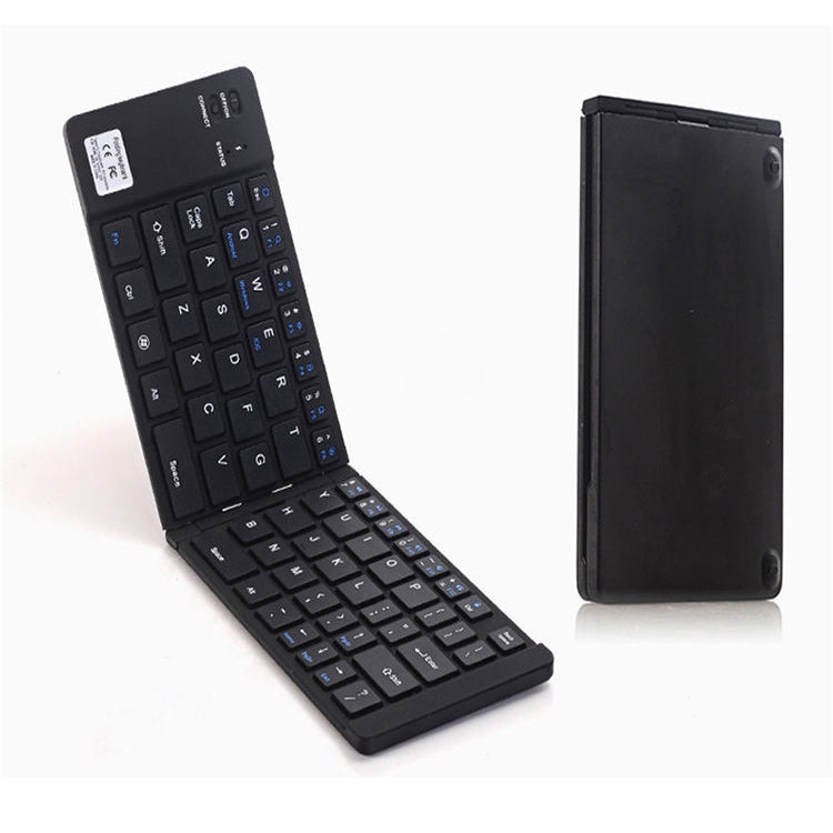 F66 Foldable Bluetooth Wireless 66 Keys Keyboard, Support Android / Windows / iOS (Black) - Wireless Keyboard by buy2fix | Online Shopping UK | buy2fix