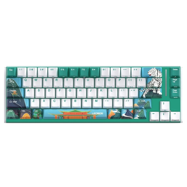 LEOBOG K67 2.4G Bluetooth Wireless RGB Three Mode Customized Mechanical Keyboard, Ice Crystal Switch (Green) - Wireless Keyboard by buy2fix | Online Shopping UK | buy2fix