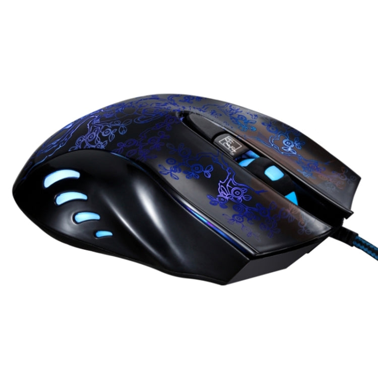 Chasing Leopard 169 USB 2400DPI Four-speed Adjustable LED Backlight Wired Optical E-sport Gaming Mouse with Counter Weight, Length: 1.45m(Black) - Wired Mice by Chasing Leopard | Online Shopping UK | buy2fix