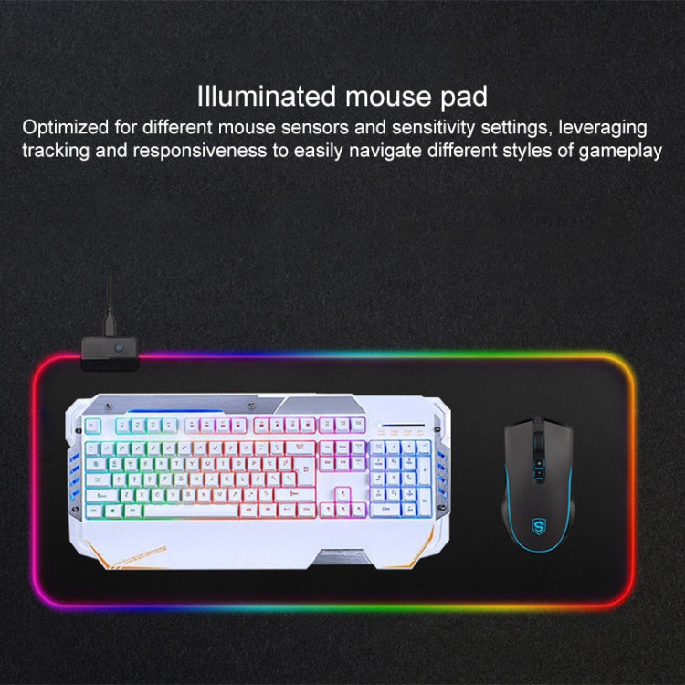 Computer Illuminated Mouse Pad Size: 350 x 250mm - Mouse Pads by buy2fix | Online Shopping UK | buy2fix