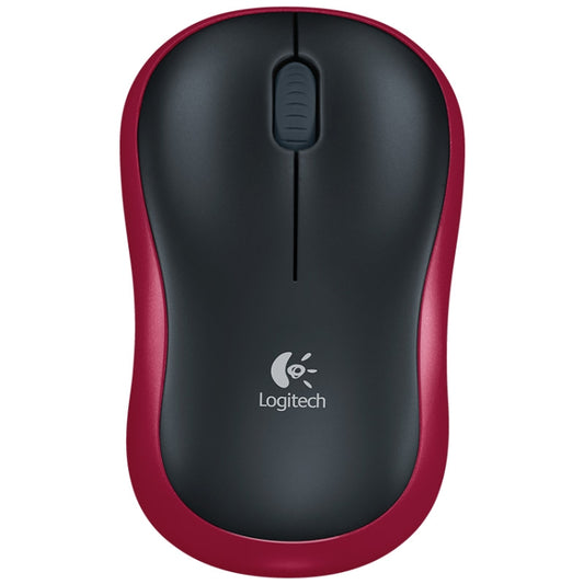 Logitech M185 2.4GHz 3-keys 1000DPI Wireless Optical Mouse, Wireless Range: 10m (Red) - Wireless Mice by Logitech | Online Shopping UK | buy2fix