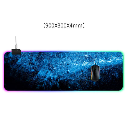 Computer Blue Illuminated Mouse Pad, Size: 90 x 30 x 0.4cm - Mouse Pads by buy2fix | Online Shopping UK | buy2fix